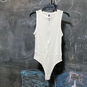 MAY PINK white body suit an essential